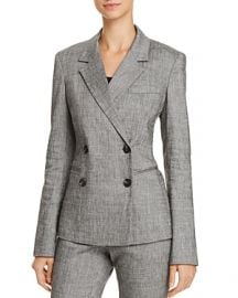 Theory Double breasted blazer at Bloomingdales